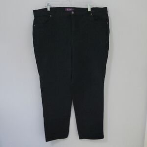 Gloria Vanderbilt Amanda Black Jeans, Size 20W